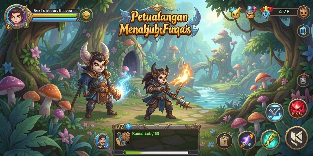 Tampilan gameplay 47F yang memukau dan penuh petualangan.