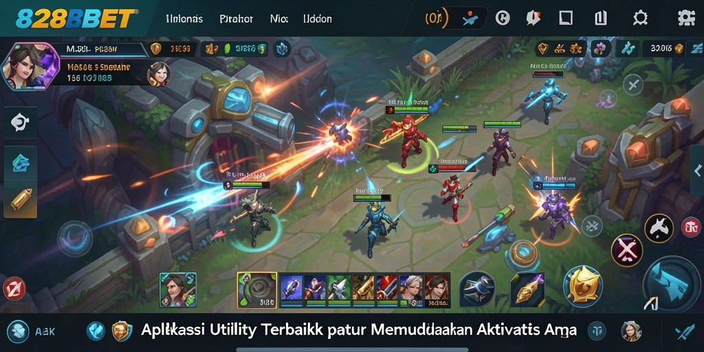 Tampilan antarmuka aplikasi 828BET yang sederhana dan bersih.