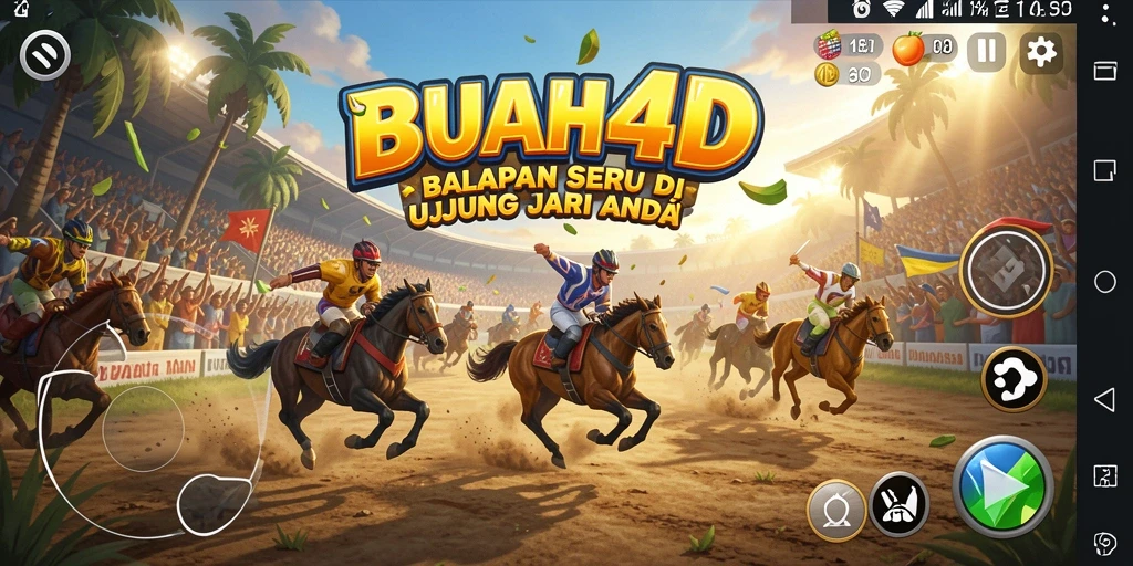 Tampilan gameplay Racing yang mendebarkan di BUAH4D.