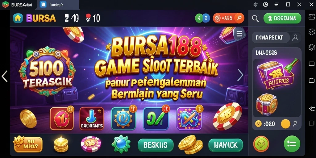 Screenshot BURSA188 menunjukkan pengalaman bermain Slot yang seru dan menarik.