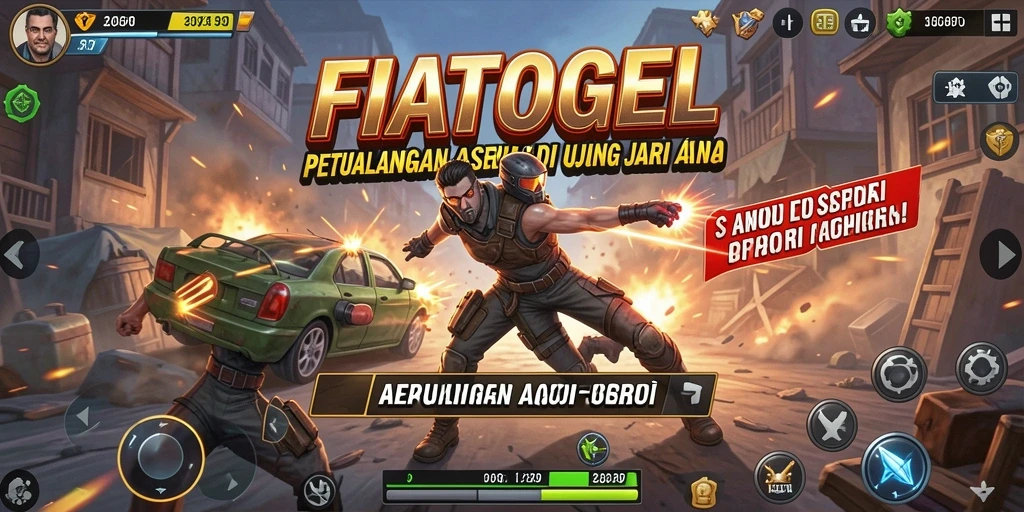 Screenshot menampilkan aksi mendebarkan di FIATOGEL.