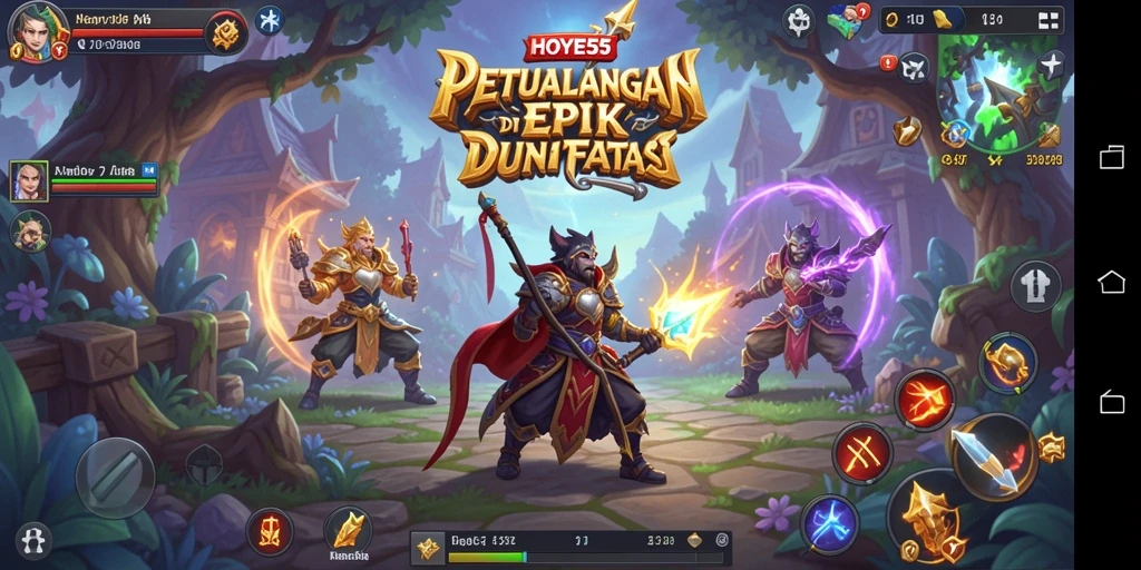 Tampilan gameplay HOYE55 yang menegangkan dan penuh aksi.