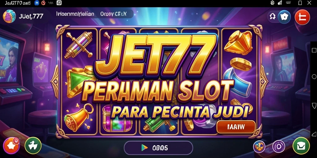Tampilan gameplay menarik dari JET77 dengan berbagai tema Slot.