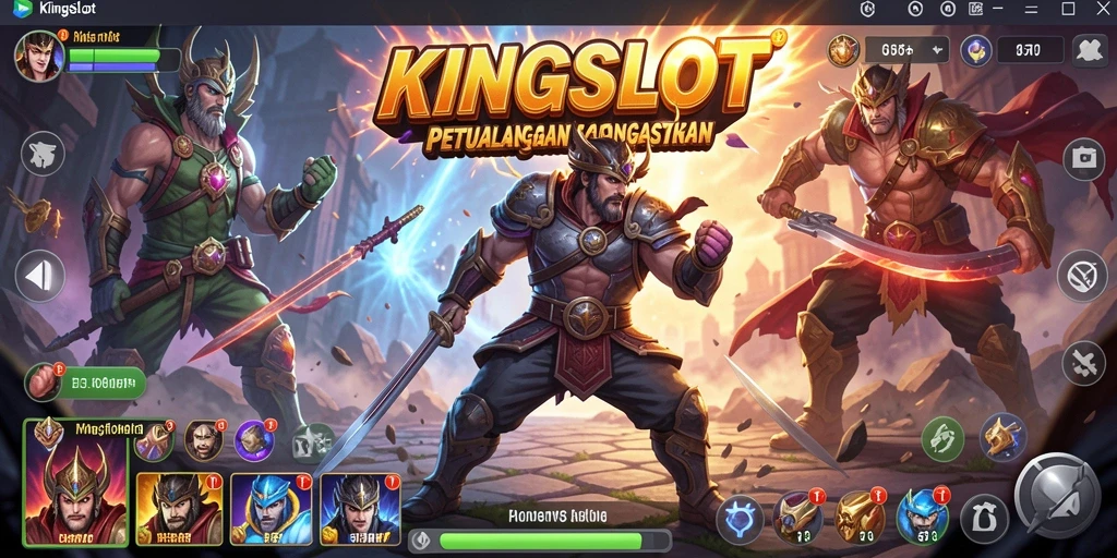 Tampilan gameplay seru KINGSLOT yang penuh aksi.
