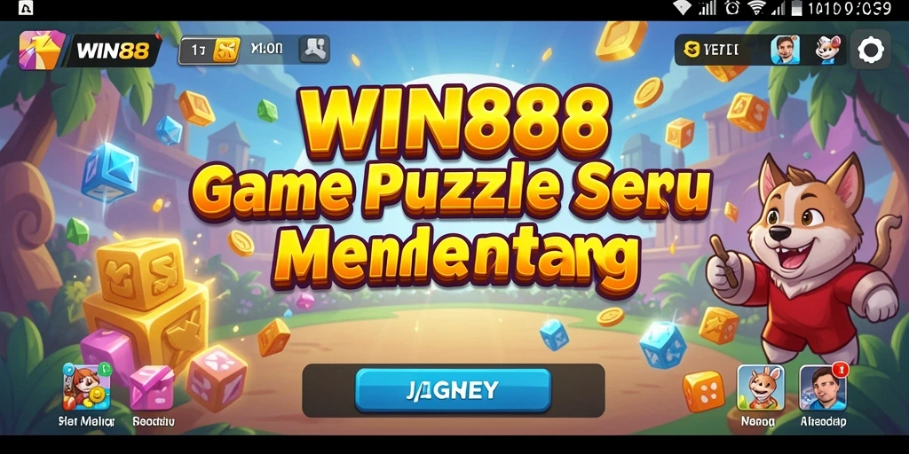 Tampilan gameplay puzzle yang mendebarkan dan penuh tantangan.